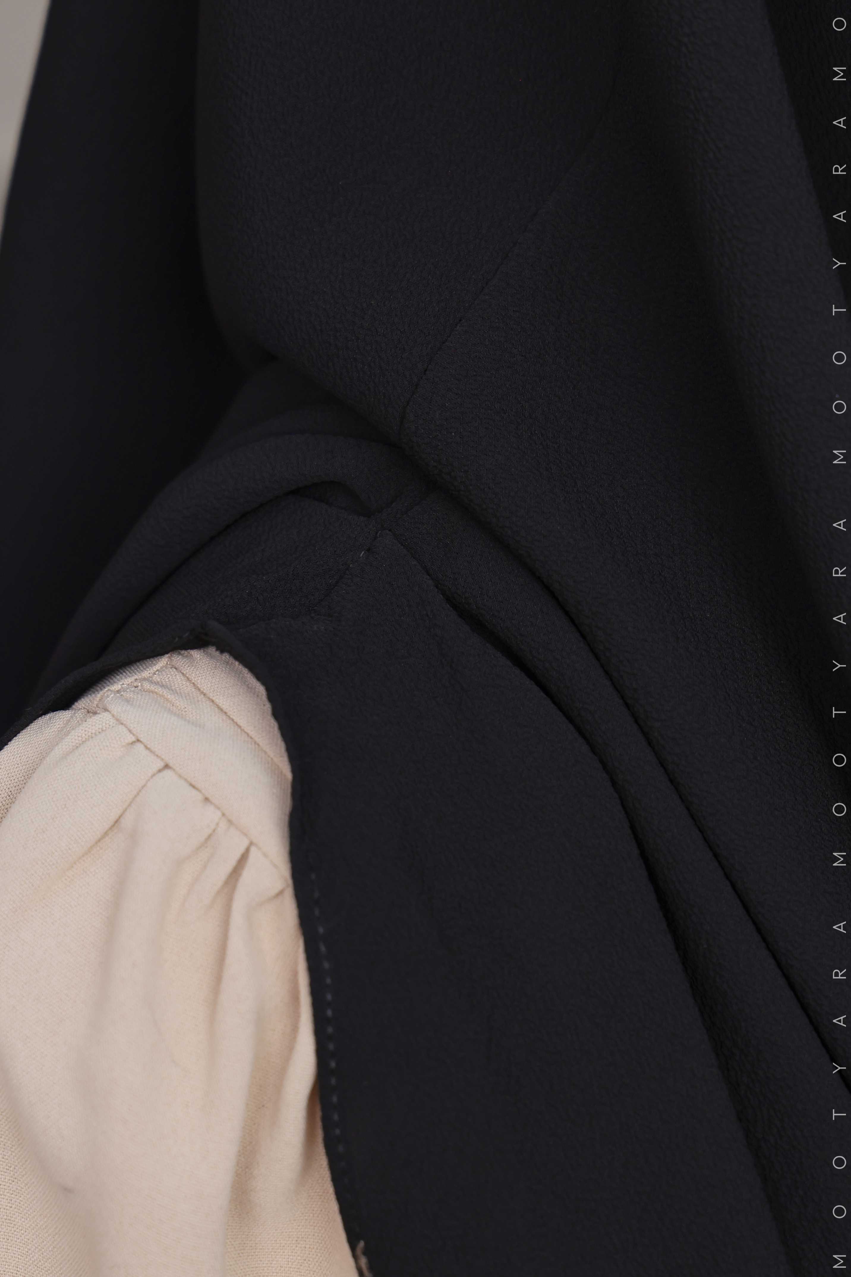 NAYLA PLAIN Instant Shawl NP01 (Black)
