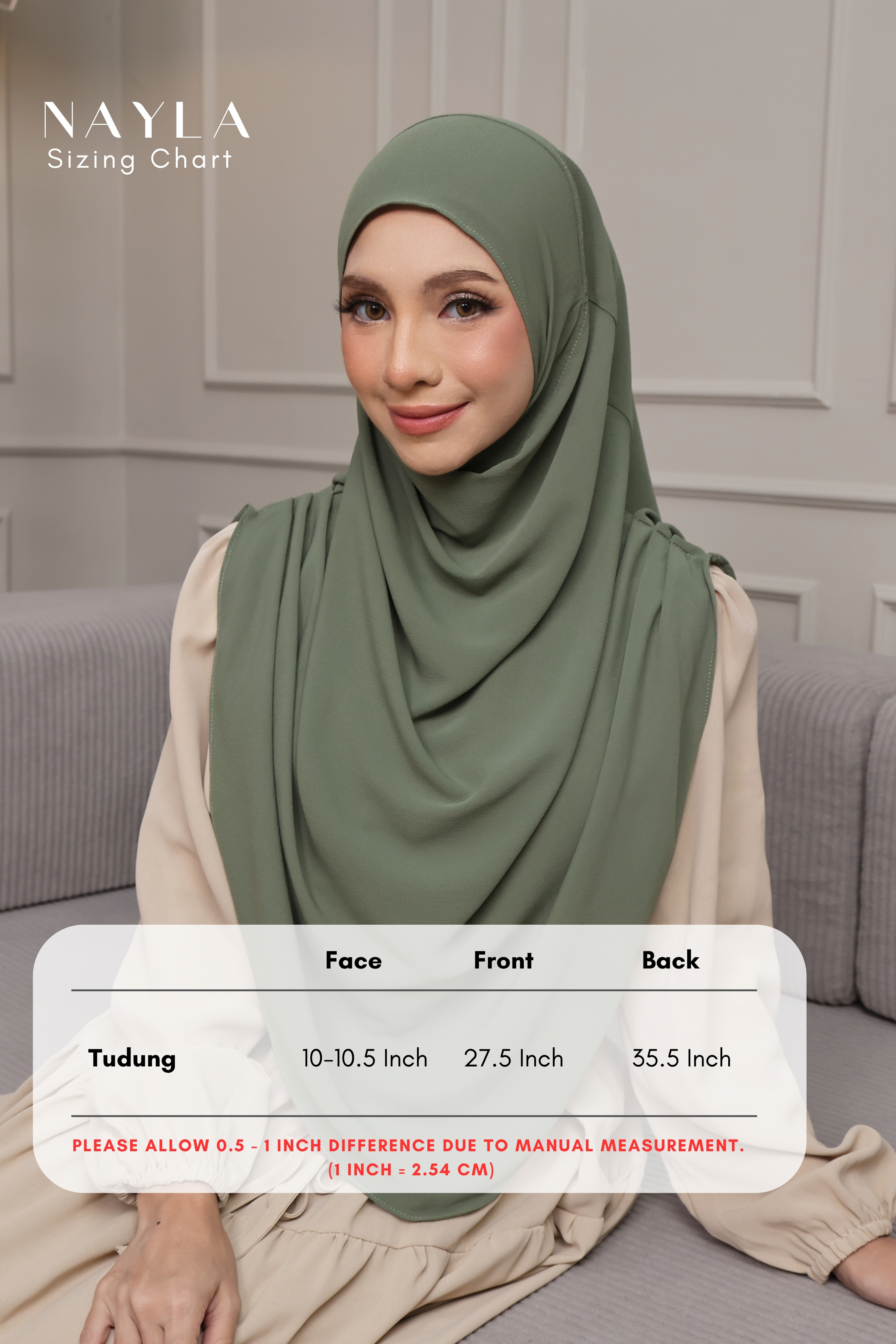 NAYLA PLAIN Instant Shawl NP01 (Black)