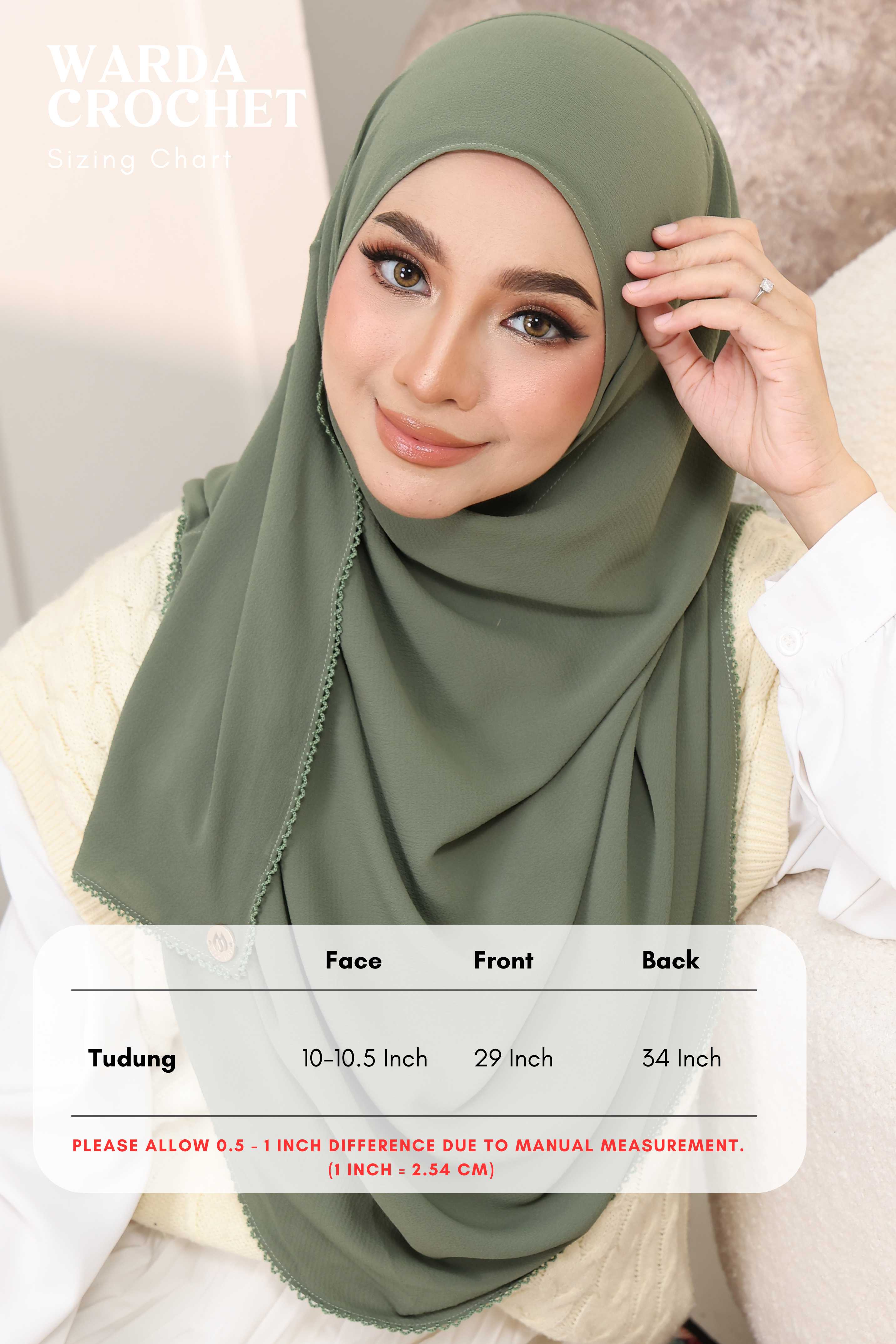 WARDA Plain Sulam Crochet WC07 (Tangerine)