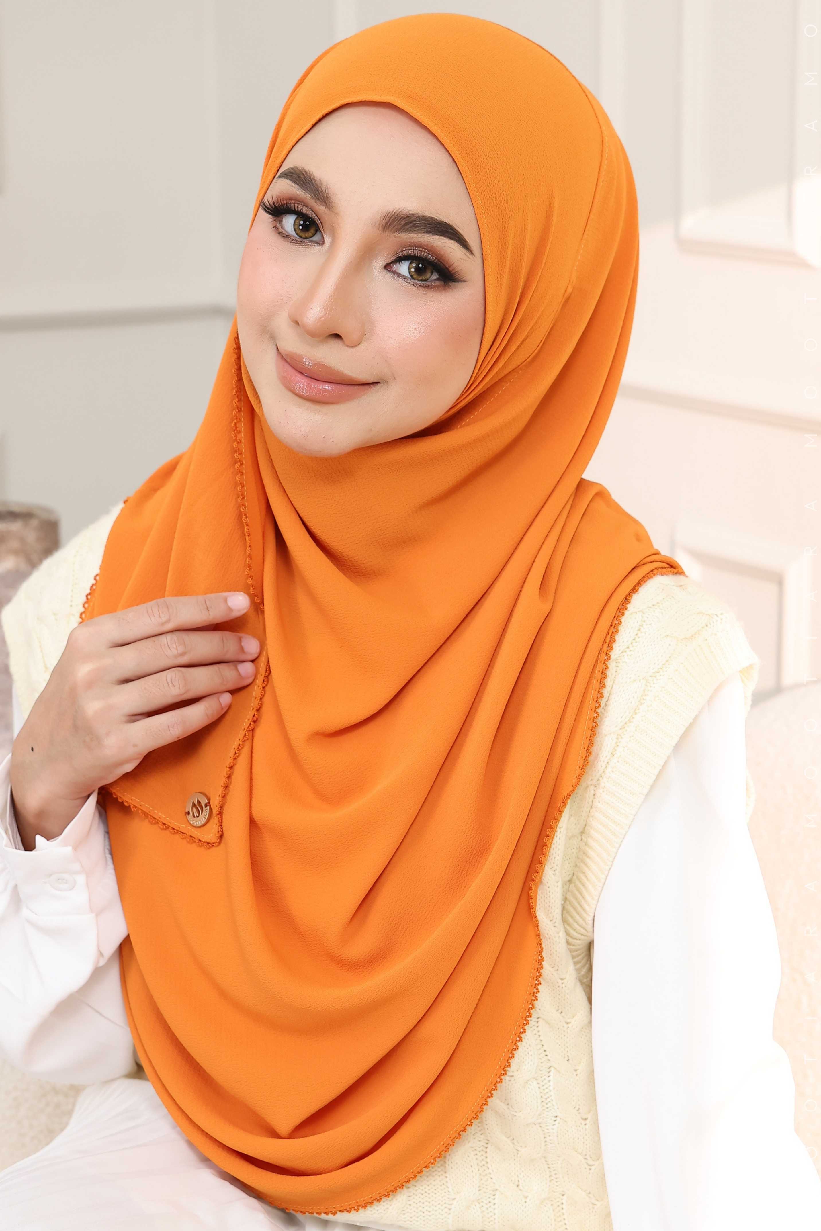 WARDA Plain Sulam Crochet WC07 (Tangerine)