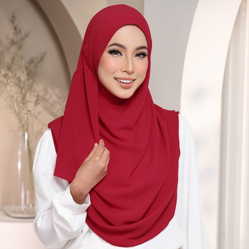 Warda Klasik Plain CP24 (Dark Red)